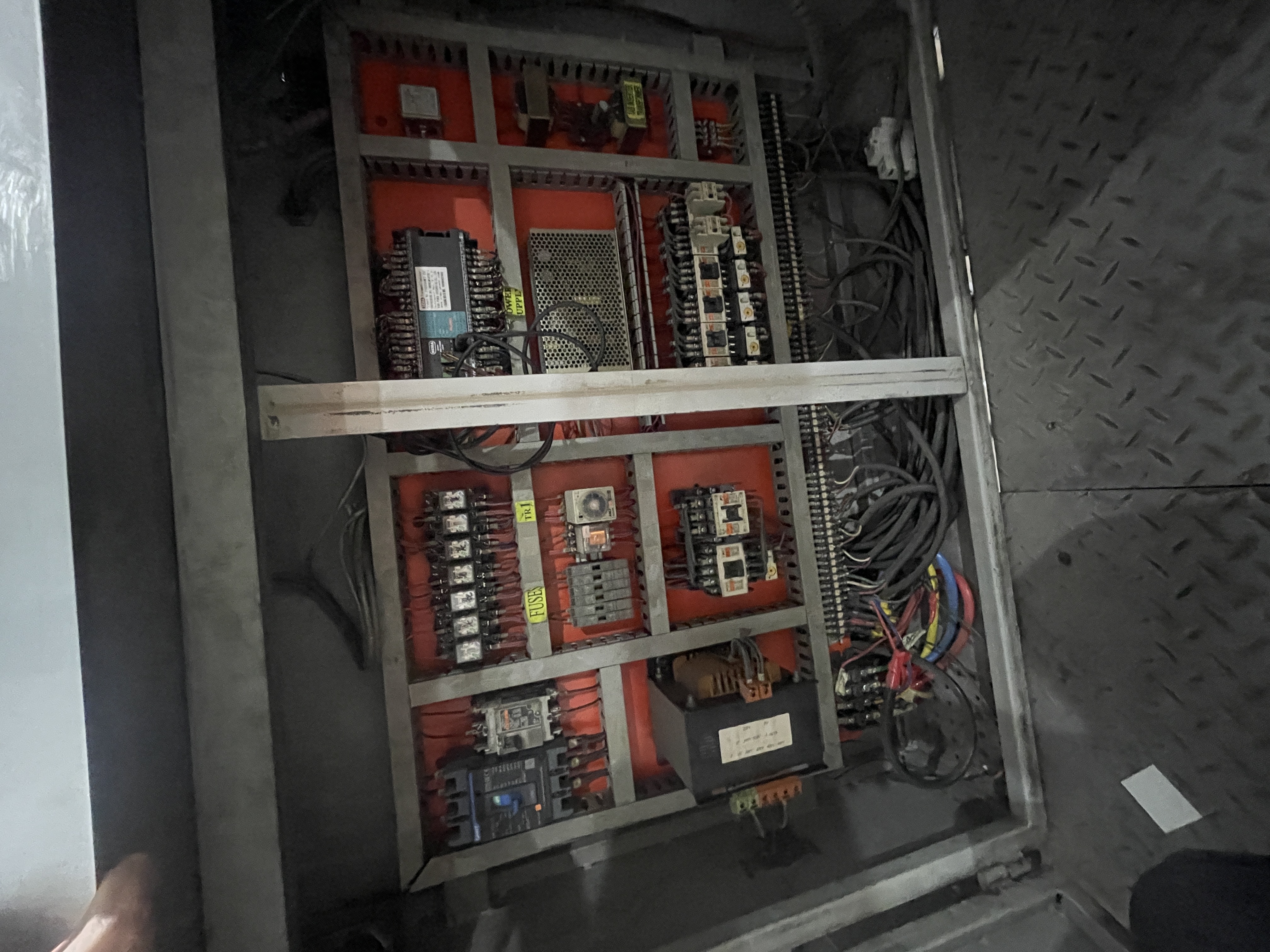 Terminal-level wiring inspection against the schematic.